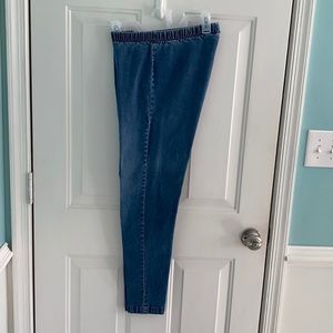 Chic 2 pair, pre-washed elastic waist jeans